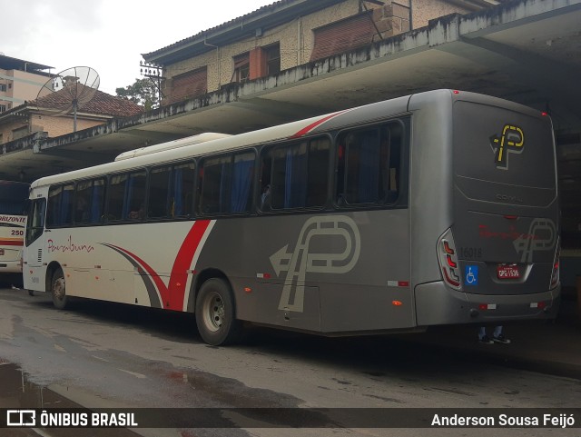 Paraibuna Transportes 16018 na cidade de Carangola, Minas Gerais, Brasil, por Anderson Sousa Feijó. ID da foto: 9715904.