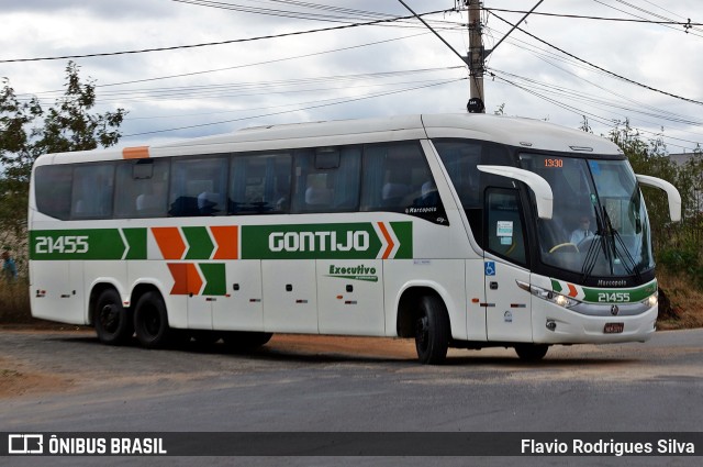 Empresa Gontijo de Transportes 21455 na cidade de Salinas, Minas Gerais, Brasil, por Flavio Rodrigues Silva. ID da foto: 9714046.