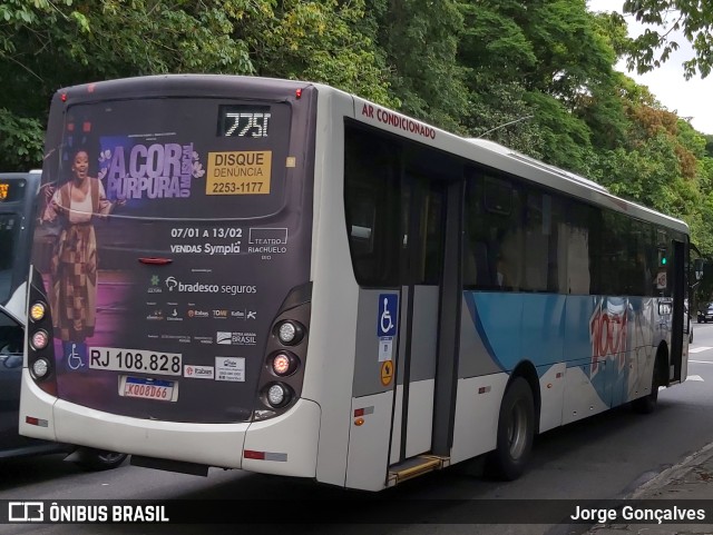 Auto Viação 1001 RJ 108.828 na cidade de Rio de Janeiro, Rio de Janeiro, Brasil, por Jorge Gonçalves. ID da foto: 9765313.