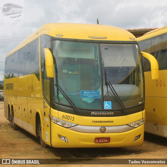 Viação Itapemirim 60013 na cidade de Vitória da Conquista, Bahia, Brasil, por Tadeu Vasconcelos. ID da foto: 9766700.