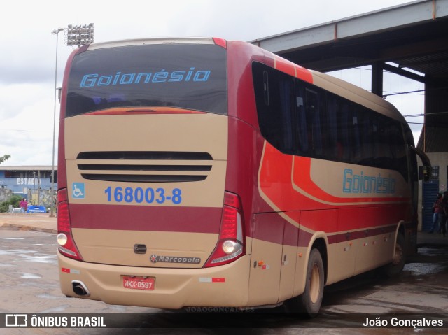 Auto Viação Goianésia 168003-8 na cidade de Taguatinga, Distrito Federal, Brasil, por João Gonçalves. Número da foto: #9766437.