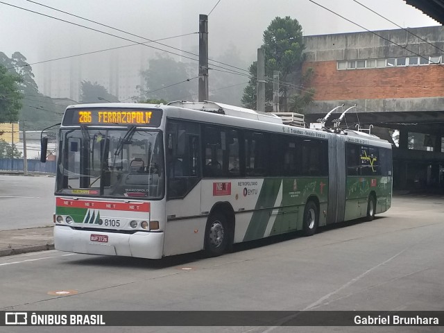 Next Mobilidade - ABC Sistema de Transporte 8105 na cidade de São Bernardo do Campo, São Paulo, Brasil, por Gabriel Brunhara. ID da foto: 9764718.