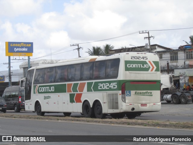 Empresa Gontijo de Transportes 20245 na cidade de Nossa Senhora do Socorro, Sergipe, Brasil, por Rafael Rodrigues Forencio. ID da foto: 9765740.