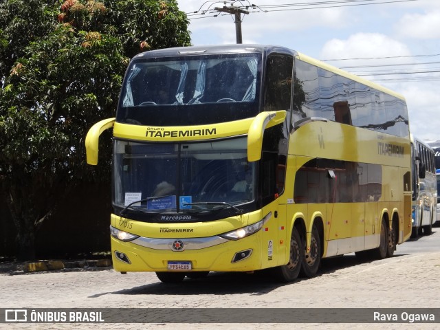 Viação Itapemirim 17015 na cidade de Vitória da Conquista, Bahia, Brasil, por Rava Ogawa. ID da foto: 9765145.