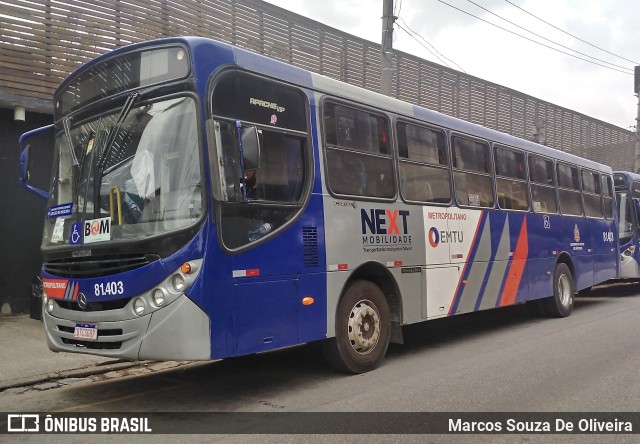 Next Mobilidade - ABC Sistema de Transporte 81.403 na cidade de Mauá, São Paulo, Brasil, por Marcos Souza De Oliveira. Número da foto: #9767005.