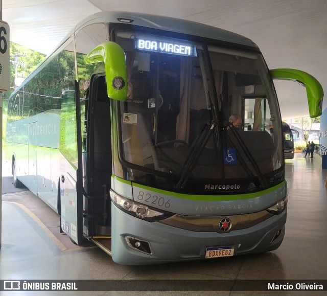 Viação Garcia 82206 na cidade de Botucatu, São Paulo, Brasil, por Marcio Oliveira. ID da foto: 9765980.