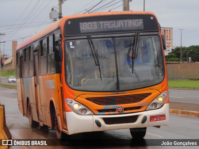 Advance Catedral Transportes 14222 na cidade de Taguatinga, Distrito Federal, Brasil, por João Gonçalves. ID da foto: 9766227.