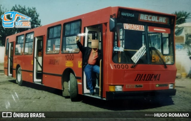 Viação Diadema 1000 na cidade de São Bernardo do Campo, São Paulo, Brasil, por Hugo Romano. ID da foto: 9766692.