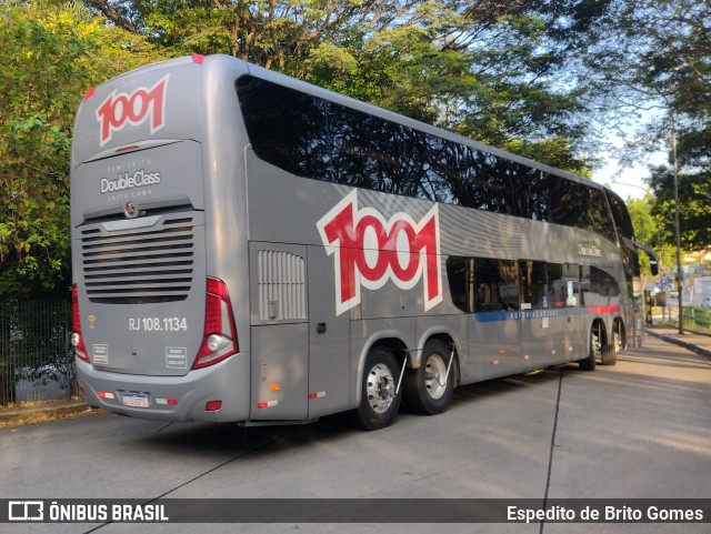 Auto Viação 1001 RJ 108.1134 na cidade de São Paulo, São Paulo, Brasil, por Espedito de Brito Gomes. Número da foto: #9766308.