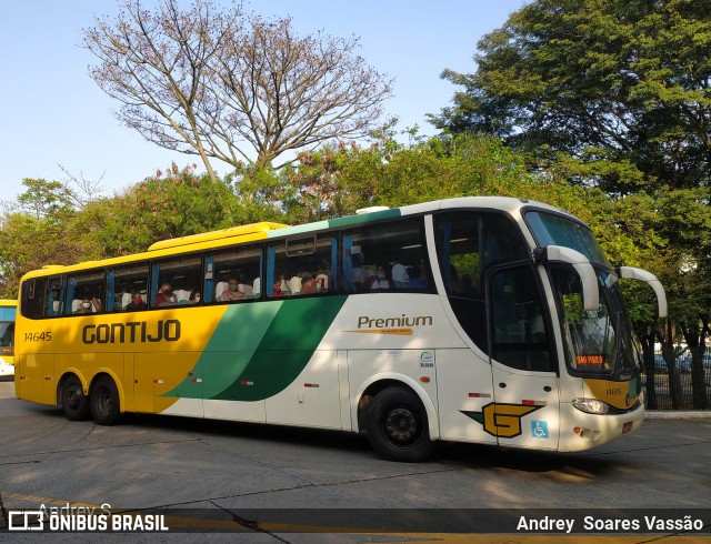 Empresa Gontijo de Transportes 14645 na cidade de São Paulo, São Paulo, Brasil, por Andrey  Soares Vassão. ID da foto: 9766176.