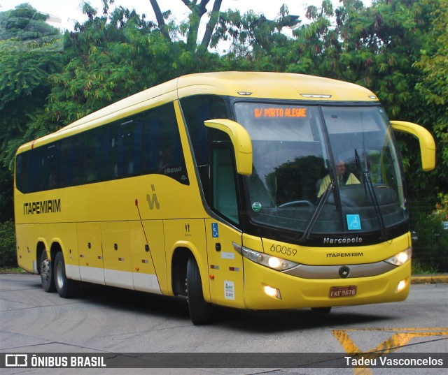 Viação Itapemirim 60059 na cidade de São Paulo, São Paulo, Brasil, por Tadeu Vasconcelos. Número da foto: #9766720.