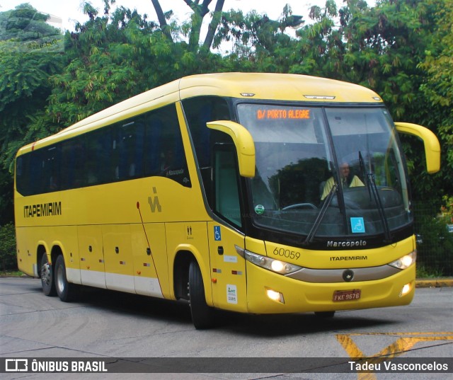 Viação Itapemirim 60059 na cidade de São Paulo, São Paulo, Brasil, por Tadeu Vasconcelos. ID da foto: 9766720.