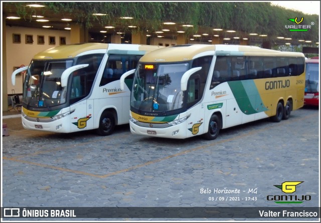 Empresa Gontijo de Transportes 21450 na cidade de Belo Horizonte, Minas Gerais, Brasil, por Valter Francisco. ID da foto: 9768697.