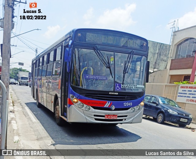 Auto Viação Bragança Metropolitana > Viação Raposo Tavares 12.049 na cidade de Embu-Guaçu, São Paulo, Brasil, por Lucas Santos da Silva. ID da foto: 9767215.