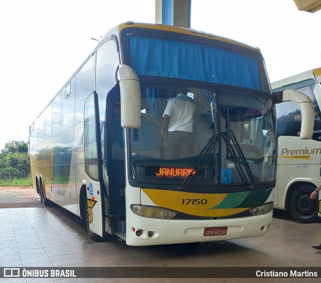 Empresa Gontijo de Transportes 17150 na cidade de Montes Claros, Minas Gerais, Brasil, por Cristiano Martins. ID da foto: 9767538.