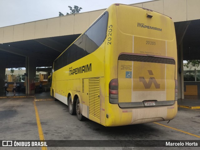 Viação Itapemirim 20205 na cidade de Ribeirão Preto, São Paulo, Brasil, por Marcelo Horta. Número da foto: #9767570.