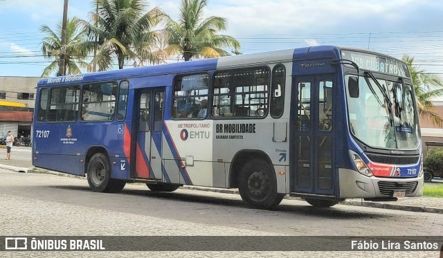 BR Mobilidade Baixada Santista 72107 na cidade de Guarujá, São Paulo, Brasil, por Fábio Lira Santos. ID da foto: 9769850.