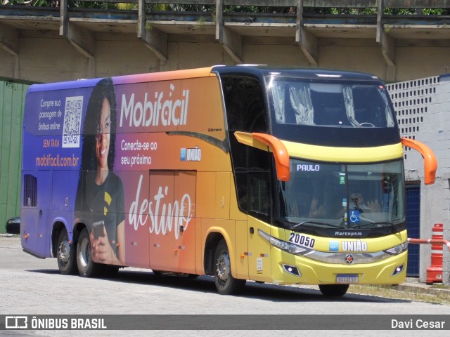 Expresso União 20050 na cidade de Santos, São Paulo, Brasil, por Davi Cesar. ID da foto: 9768828.