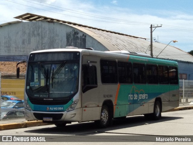 Expresso Rio de Janeiro RJ 142.064 na cidade de Nova Iguaçu, Rio de Janeiro, Brasil, por Marcelo Pereira. ID da foto: 9770147.