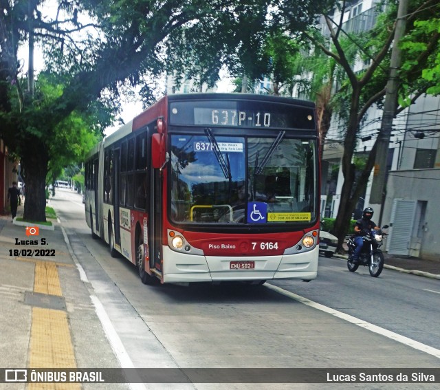 Viação Gatusa Transportes Urbanos 7 6164 na cidade de São Paulo, São Paulo, Brasil, por Lucas Santos da Silva. Número da foto: #9767200.