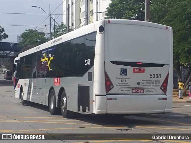 Next Mobilidade - ABC Sistema de Transporte 5308 na cidade de Diadema, São Paulo, Brasil, por Gabriel Brunhara. ID da foto: 9768326.