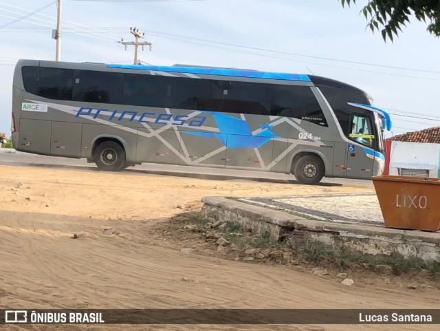 Viação Princesa dos Inhamuns 704 na cidade de Tauá, Ceará, Brasil, por Lucas Santana . Número da foto: #9771318.