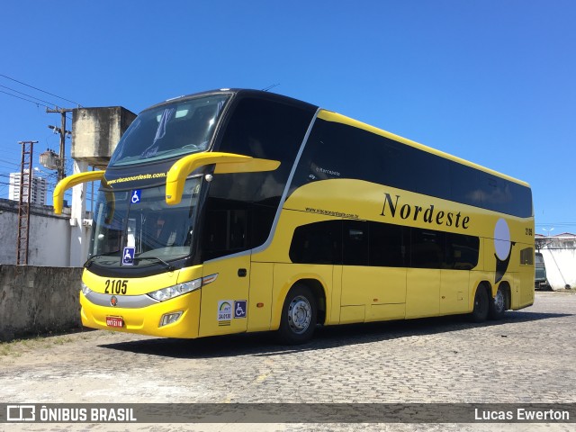 Viação Nordeste 2105 na cidade de Natal, Rio Grande do Norte, Brasil, por Lucas Ewerton. Número da foto: #9771908.