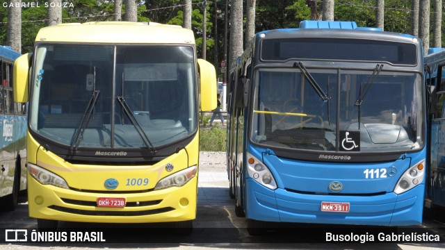 Biguaçu Transportes Coletivos Administração e Participação 1112 na cidade de Florianópolis, Santa Catarina, Brasil, por Busologia Gabrielística. ID da foto: 9771194.