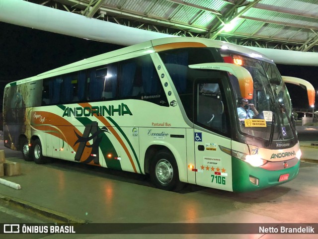 Empresa de Transportes Andorinha 7106 na cidade de Marília, São Paulo, Brasil, por Netto Brandelik. ID da foto: 9770866.