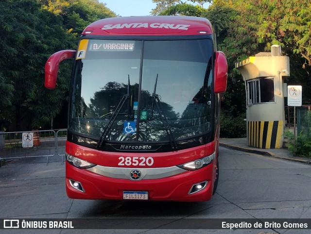 Viação Santa Cruz 28520 na cidade de São Paulo, São Paulo, Brasil, por Espedito de Brito Gomes. Número da foto: #9771062.