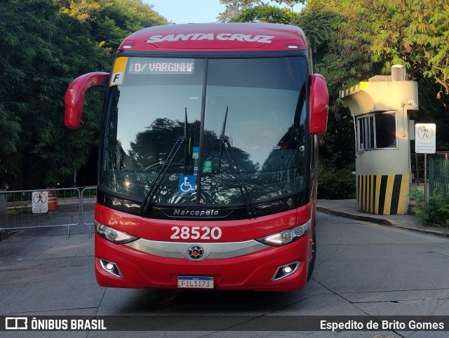 Viação Santa Cruz 28520 na cidade de São Paulo, São Paulo, Brasil, por Espedito de Brito Gomes. ID da foto: 9771062.