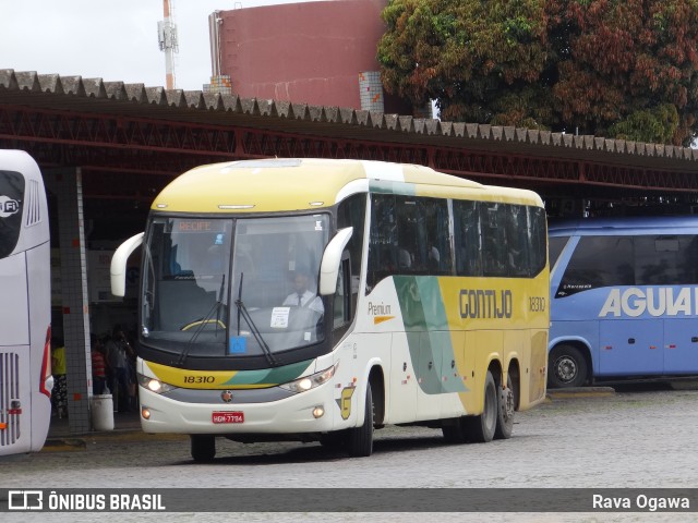 Empresa Gontijo de Transportes 18310 na cidade de Vitória da Conquista, Bahia, Brasil, por Rava Ogawa. ID da foto: 9771513.