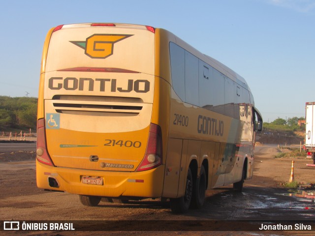 Empresa Gontijo de Transportes 21400 na cidade de Propriá, Sergipe, Brasil, por Jonathan Silva. ID da foto: 9770248.