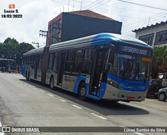 Viação Paratodos > São Jorge > Metropolitana São Paulo > Mobibrasil 6 3007 na cidade de São Paulo, São Paulo, Brasil, por Lucas Santos da Silva. Número da foto: #9771340.