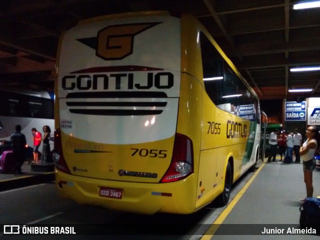 Empresa Gontijo de Transportes 7055 na cidade de Feira de Santana, Bahia, Brasil, por Junior Almeida. ID da foto: 9772503.