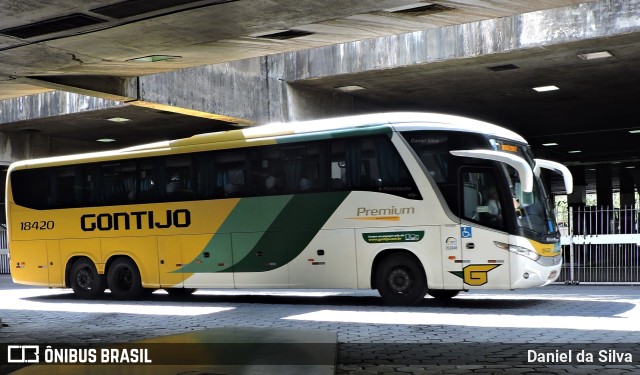 Empresa Gontijo de Transportes 18420 na cidade de Belo Horizonte, Minas Gerais, Brasil, por Daniel da Silva. ID da foto: 9770992.