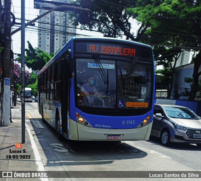 Viação Grajaú S.A. 6 1143 na cidade de São Paulo, São Paulo, Brasil, por Lucas Santos da Silva. Número da foto: #9771272.
