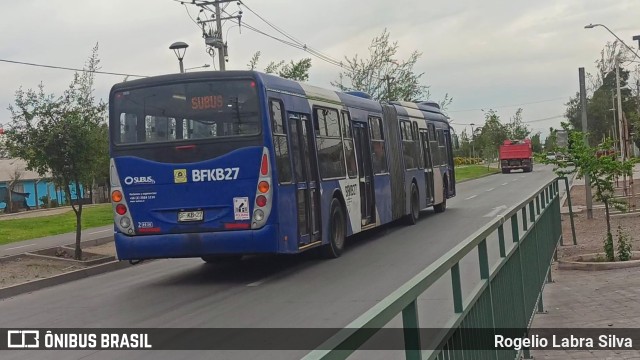 Subus ²9536 na cidade de Santiago, Santiago, Metropolitana de Santiago, Chile, por Rogelio Labra Silva. Número da foto: #9771995.