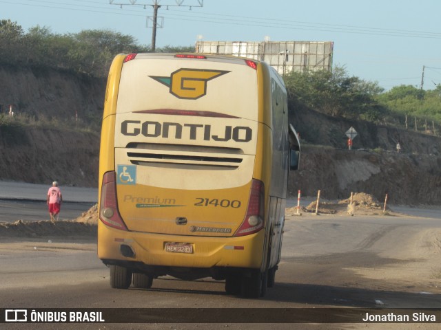 Empresa Gontijo de Transportes 21400 na cidade de Propriá, Sergipe, Brasil, por Jonathan Silva. ID da foto: 9770249.