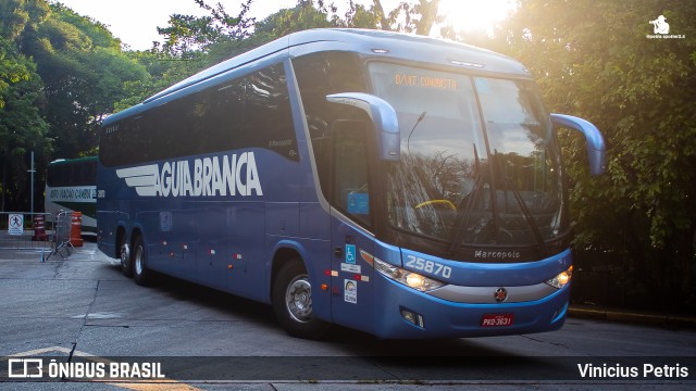 Viação Águia Branca 25870 na cidade de São Paulo, São Paulo, Brasil, por Vinicius Petris. Número da foto: #9771807.