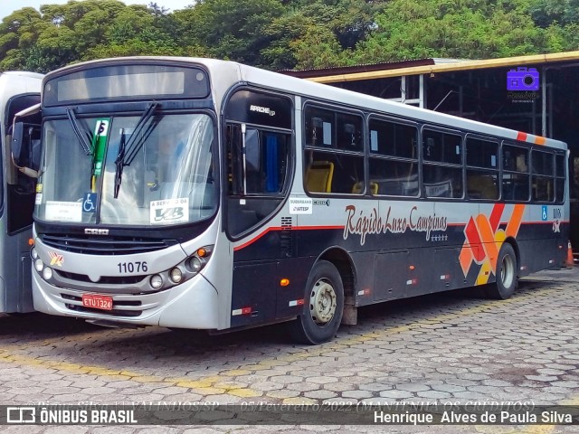 Rápido Campinas 11076 na cidade de Valinhos, São Paulo, Brasil, por Henrique Alves de Paula Silva. ID da foto: 9770255.