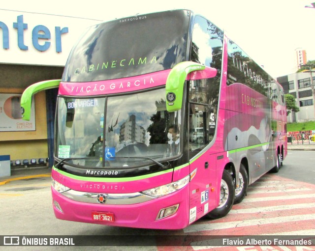 Viação Garcia 8694 na cidade de Sorocaba, São Paulo, Brasil, por Flavio Alberto Fernandes. Número da foto: #9772040.