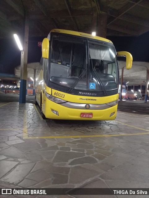Viação Itapemirim 60023 na cidade de Porto Alegre, Rio Grande do Sul, Brasil, por THIGA Da Silva. Número da foto: #9773720.