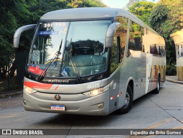 Empresa de Ônibus Pássaro Marron 45225 na cidade de São Paulo, São Paulo, Brasil, por Espedito de Brito Gomes. Número da foto: #9773252.