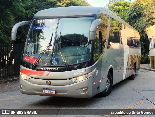 Empresa de Ônibus Pássaro Marron 45225 na cidade de São Paulo, São Paulo, Brasil, por Espedito de Brito Gomes. ID da foto: 9773252.