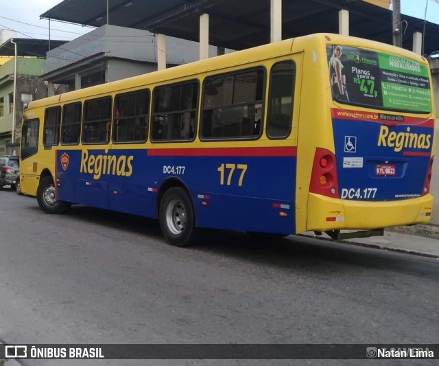 Auto Viação Reginas DC 4.177 na cidade de Duque de Caxias, Rio de Janeiro, Brasil, por Natan Lima. ID da foto: 9773225.