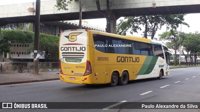 Empresa Gontijo de Transportes 18595 na cidade de Belo Horizonte, Minas Gerais, Brasil, por Paulo Alexandre da Silva. ID da foto: 9775151.