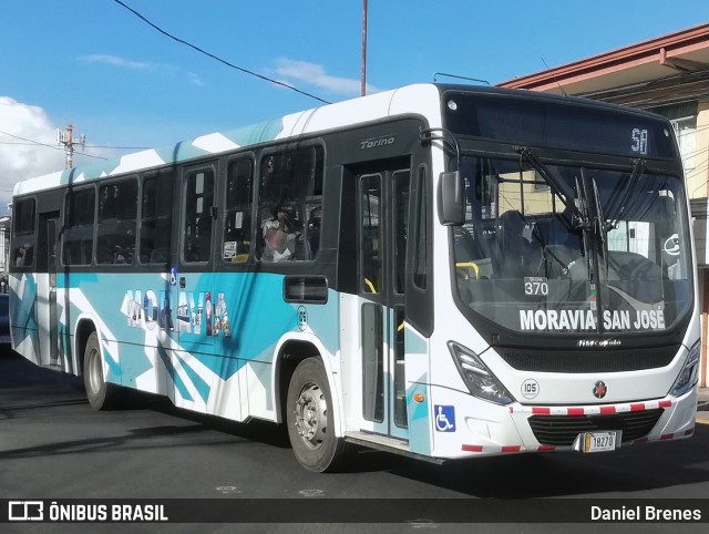 Transportes Paracito 105 na cidade de San Vicente, Moravia, San José, Costa Rica, por Daniel Brenes. ID da foto: 9774113.