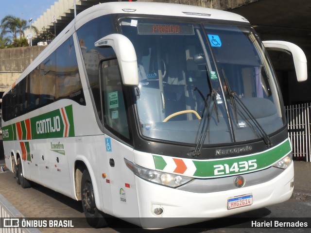 Empresa Gontijo de Transportes 21435 na cidade de Belo Horizonte, Minas Gerais, Brasil, por Hariel Bernades. ID da foto: 9774456.