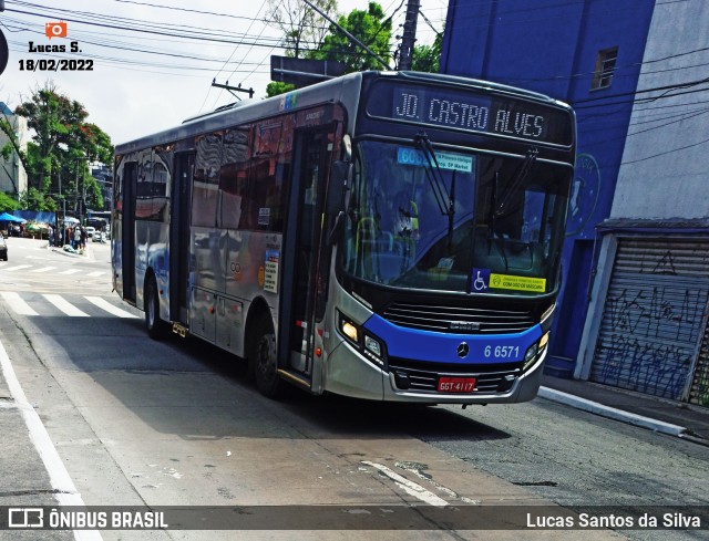 Transwolff Transportes e Turismo 6 6571 na cidade de São Paulo, São Paulo, Brasil, por Lucas Santos da Silva. Número da foto: #9773460.